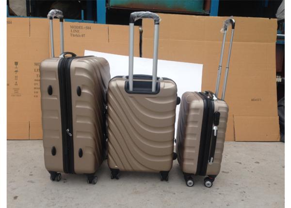 Colorful Carry On ABS Trolley Luggage Zipper Framed Waterproof With Iron Trolley