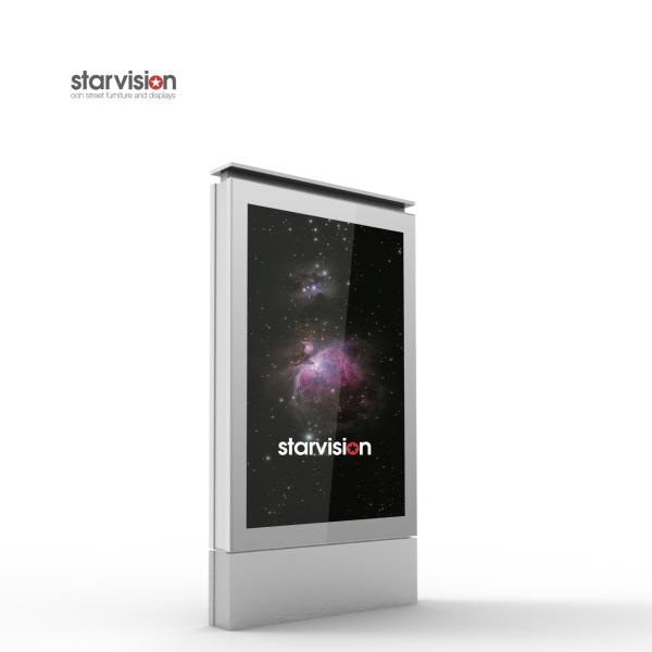 IP55 Design 420mm Stand Led Rolling City Light Poster For Street Aluminum Frame