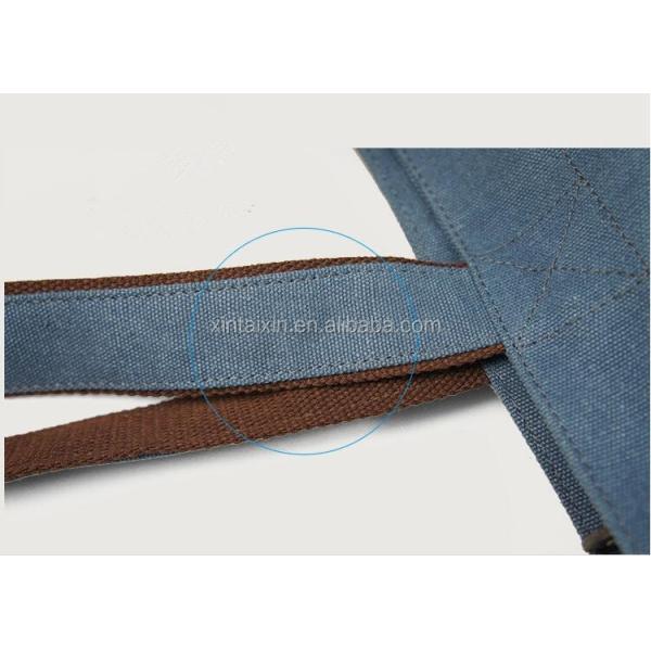 Promotional high quality Folding men canvas bag cotton portable informal casual tote handbag for traveling