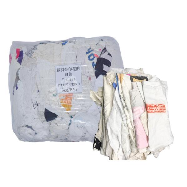 10Kg que empacota a camisa Rags do algodão T de 30*50cm