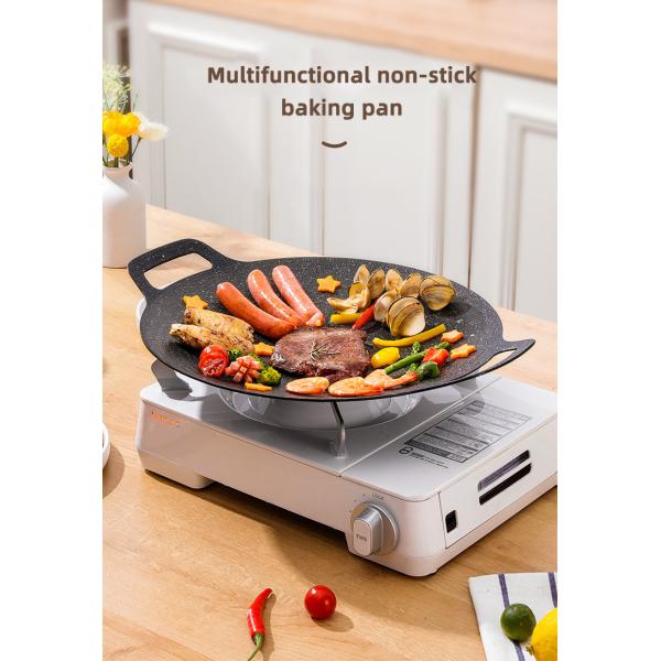 Не сковорода Pre Seaoned литого железа ручки располагаясь лагерем круглая для на открытом воздухе и кухни