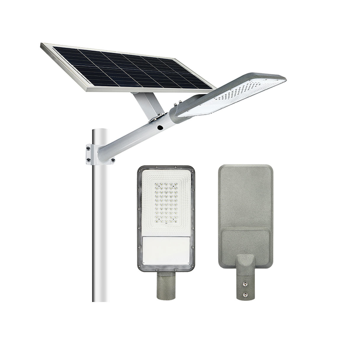 Энергосберегающее 200W Ip65 привело люменов уличных светов уличных светов солнечные приведенные в действие солнечные на открытом воздухе 10000 с поляком