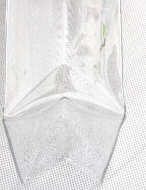Clear Waterproof  PVC plastic Cosmetic Brush Packaging Bags with Hanger and Button