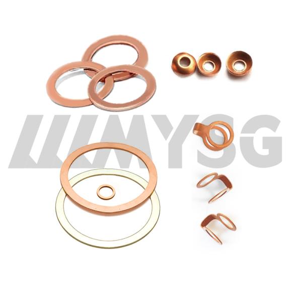 Factory wholesale aluminum and copper gaskets for engineering vehicle engine seals, galvanized gaskets, flat gaskets, me