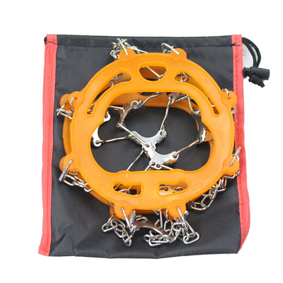 Traction Cleats Anti Slip 19 Teeth Steel Grip Safety  Stainless Steel Ice Spikes For Shoes