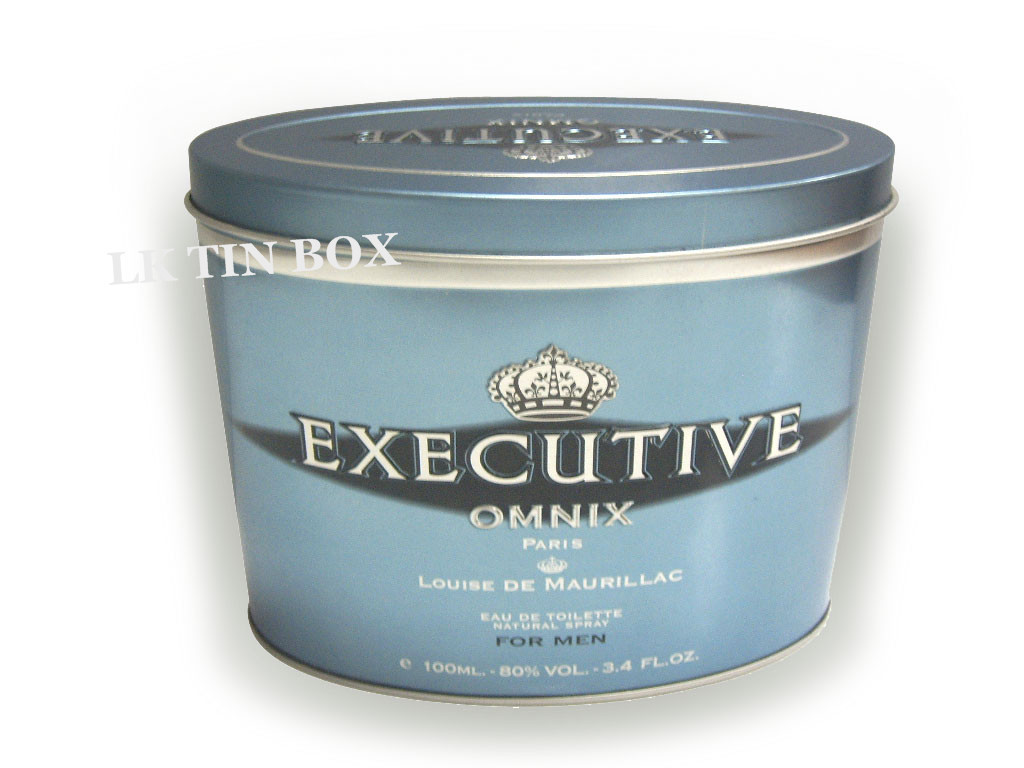 Oval Small Gift Packaging Tin Box / Storage Containers Promotions With 3d Embossing