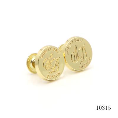 Quality Gold Plated Metal Logo Rivet Customized Cap Rivet Stud for Leather Strap