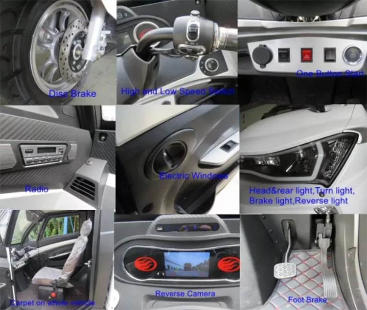 Трицикл 3 колес гидравлического трицикла батареи лития жирного электрический с поясами