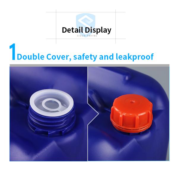 1.5KG Chemical Blue 30l Plastic Drum With Handle 360*300*410mm