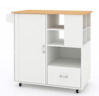 Estação de cozinha de Metal Kitchen Island com armários customizados OEM
