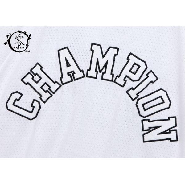 Embroider Champion Logo Jersey Sportswear T Shirt Baseball Team White Color Breathable Fabric Tees