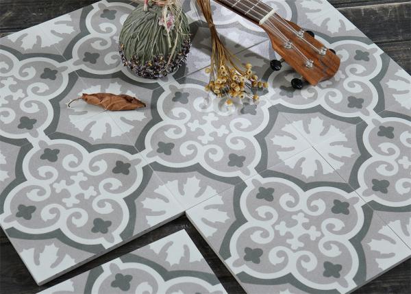 Gray 20x20cm Ceramic Rustic Tile for Indoor Floor