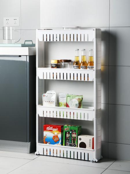 Folding Plastic Organizer Shelf W13.5cm Plastic Corner Rack For Bathroom