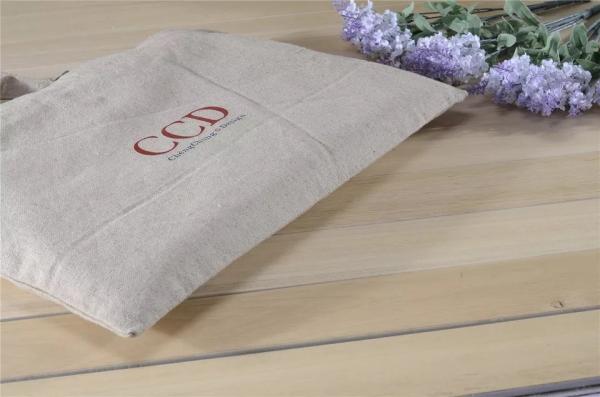 Black 100 Cotton Promotional Gift Bags With Silk Screen Printing Hot Stamping