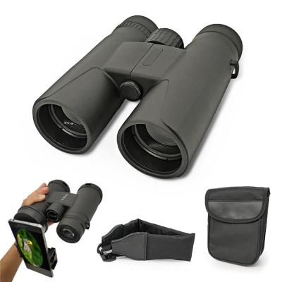 os binóculos pretos do poder superior do estojo compacto 10x42 encurtam para a caça dos adultos/que viaja
