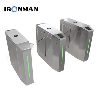 Oblique Octagon Flap Barrier Turnstile Airport Low Noise High Speed Gate