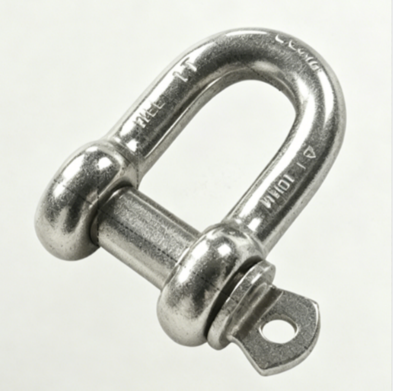 304 Stainless Steel Bow Shackle Safety Bolt Pin for Marine & Construction Lifting
