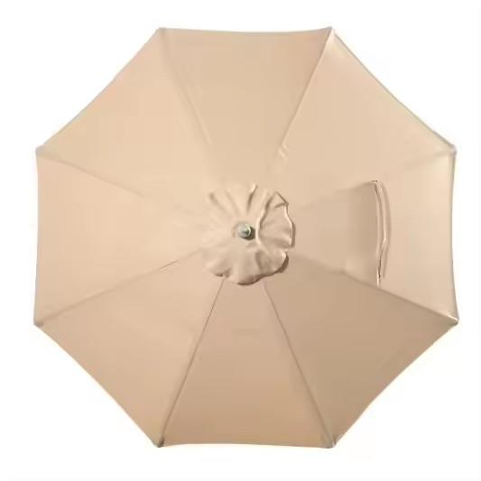 7.5 ft Patio Umbrella Cover Replacement Canvas 8 Ribs Umbrella Replacement Canopy for Round Market Umbrella