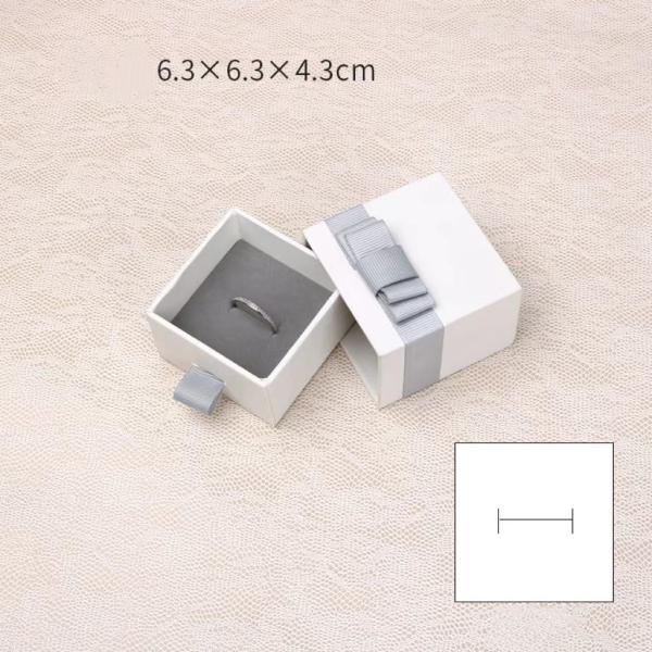 Ювелирных изделий бумаги Kraft серого цвета ожерелья ODM подарочные коробки белых небольшие с ящиком