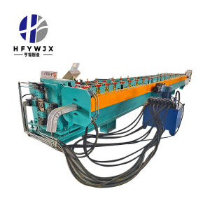 Continuous Downpipe Roll Forming Machine With PLC Control And 24 Main Roll Sets