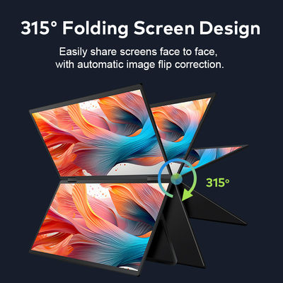 1080P FHD Foldable Portable Monitor 15.6In Folding Computer Monitor
