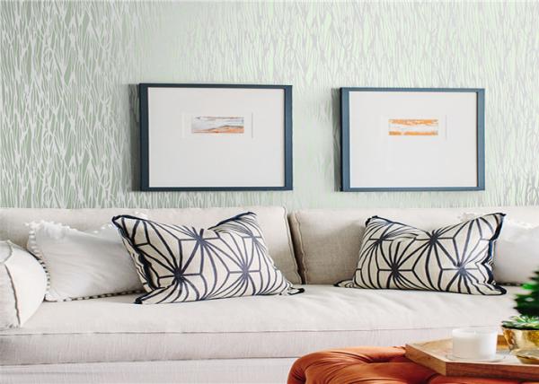 Washable American Country Style Wallpaper Non Toxic For TV / Sofa Background