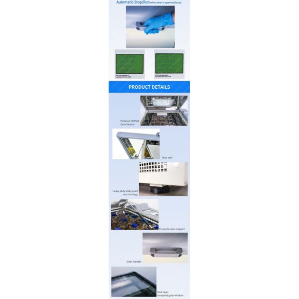 300RPM Refrigerated Orbital Linear Laboratory Shaking Incubator HS-4021D with 50mm Orbit