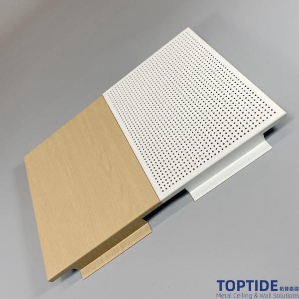 Powder Coating 200mm RAL Colors Hook On Ceiling System Aluminium