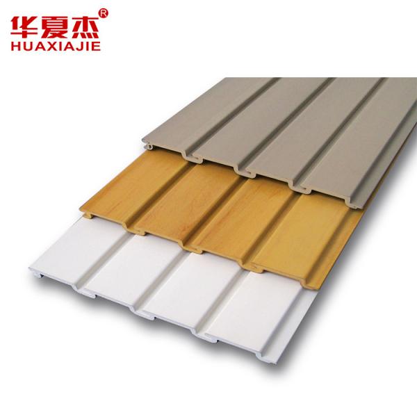 CE PVC Garage Slatwall Panels Plastic Wall Cladding For Interior Dislay