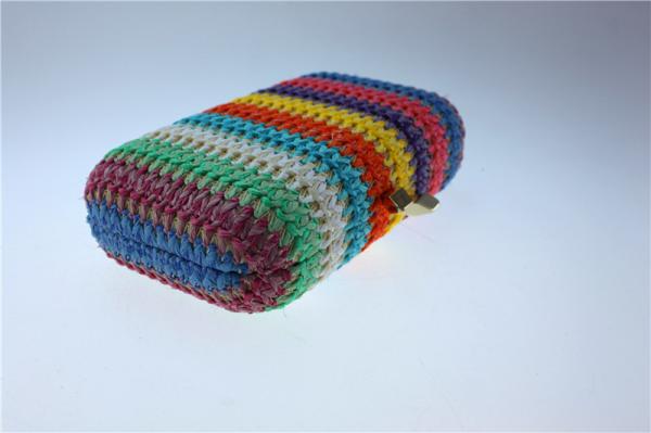 Pretty Weave Women Evening Clutch Bags Multicolored Handmade For Dress