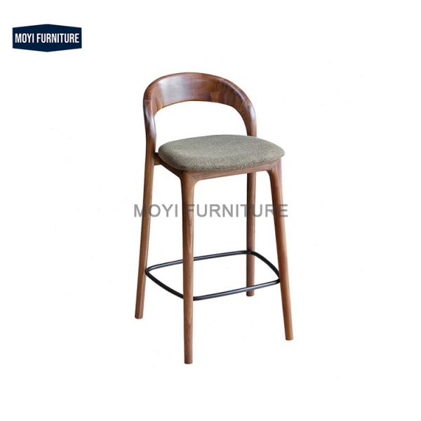 Arc Upholstered Bar Chair