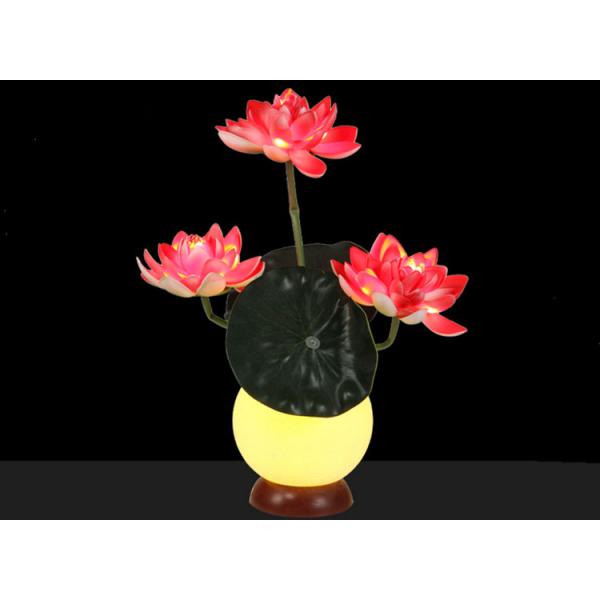 Simulation lotus lamp LED night light fake flower indoor living room bedroom ornamental decorative lamp