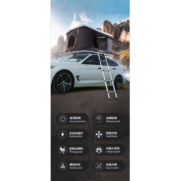 Полюс Алюминий Нержавеющая сталь Твердая крыша палатка для кемпинга путешествия подходит для всех автомобилей