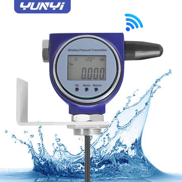 Yunyi 4G IoT Sensor d'émetteur de niveau industriel submersible IP68 en acier inoxydable Contrôleur de jauge de niveau de réservoir d'eau sans fil