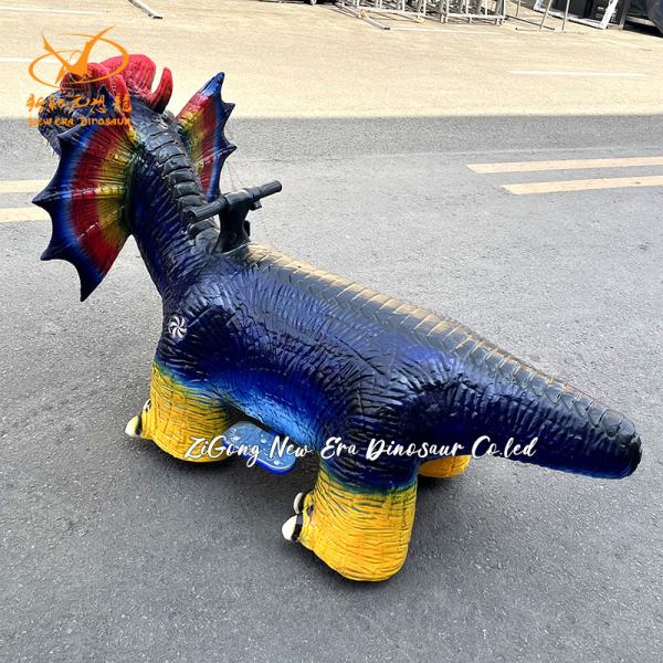 Light Effects Animatronic Dinosaur Ride 100kg Load Electric Walking Dinosaur Ride