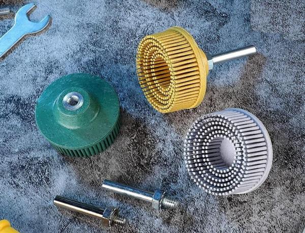 3m 3 Inch Blue Color Bristle Disc Brush with Shank for Abrasive Coating Removal