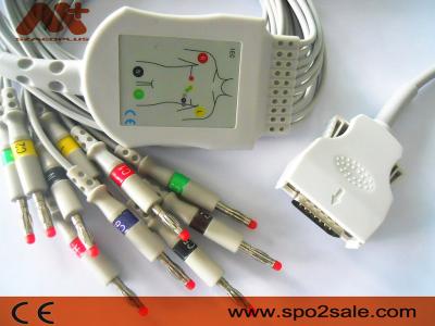 Direto conecte o cabo do cabo 9293-021-50 Mortara Ecg do ECG para ELI 100, ELI 200, ELI 50