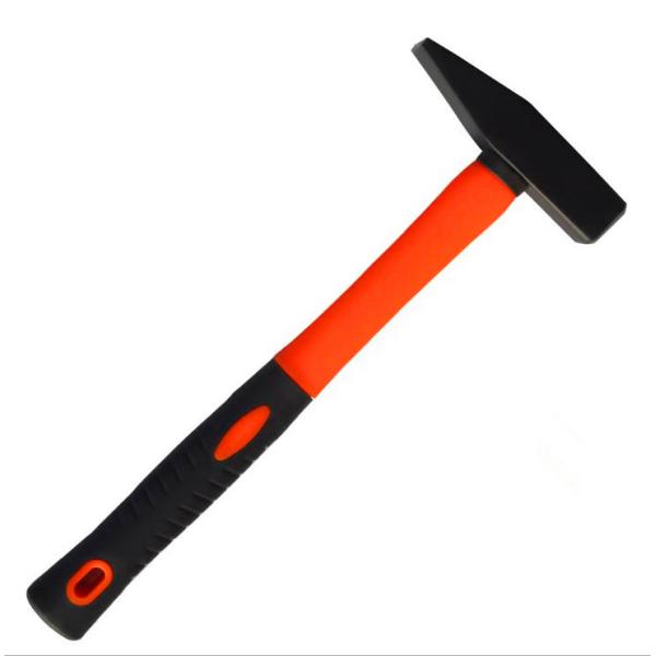 Machinist hammer(XL-0112) with double colors rubber handle and durable powder