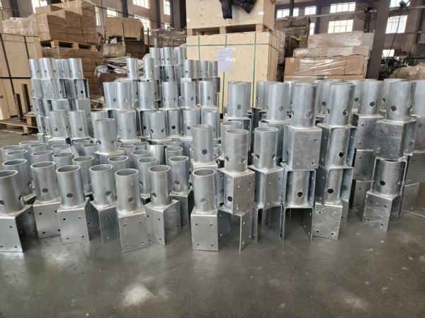 Q355B New Construction Caps For 1 1/2 Round Corner Square Shaft Piles