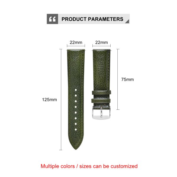Retro-style Patent Leather Watch Straps-OEM