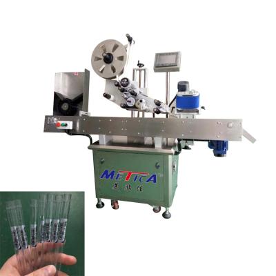 Tipo horizontal automático máquina de etiquetas pequena da garrafa redonda