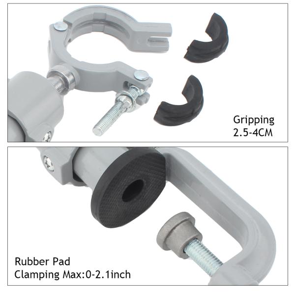 Стойка точильщика алюминиевого сплава с универсальными зажимными тисками