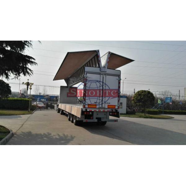 Aluminum Container Semi Trailer 3 Axles Hydraulic Wing Van Trailer