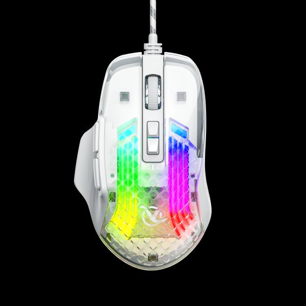 Ergonomic 115g Wireless Mouse 2.4G Bluetooth Dual Connection 4000 DPI 3 Million Clicks RGB Breathing Light