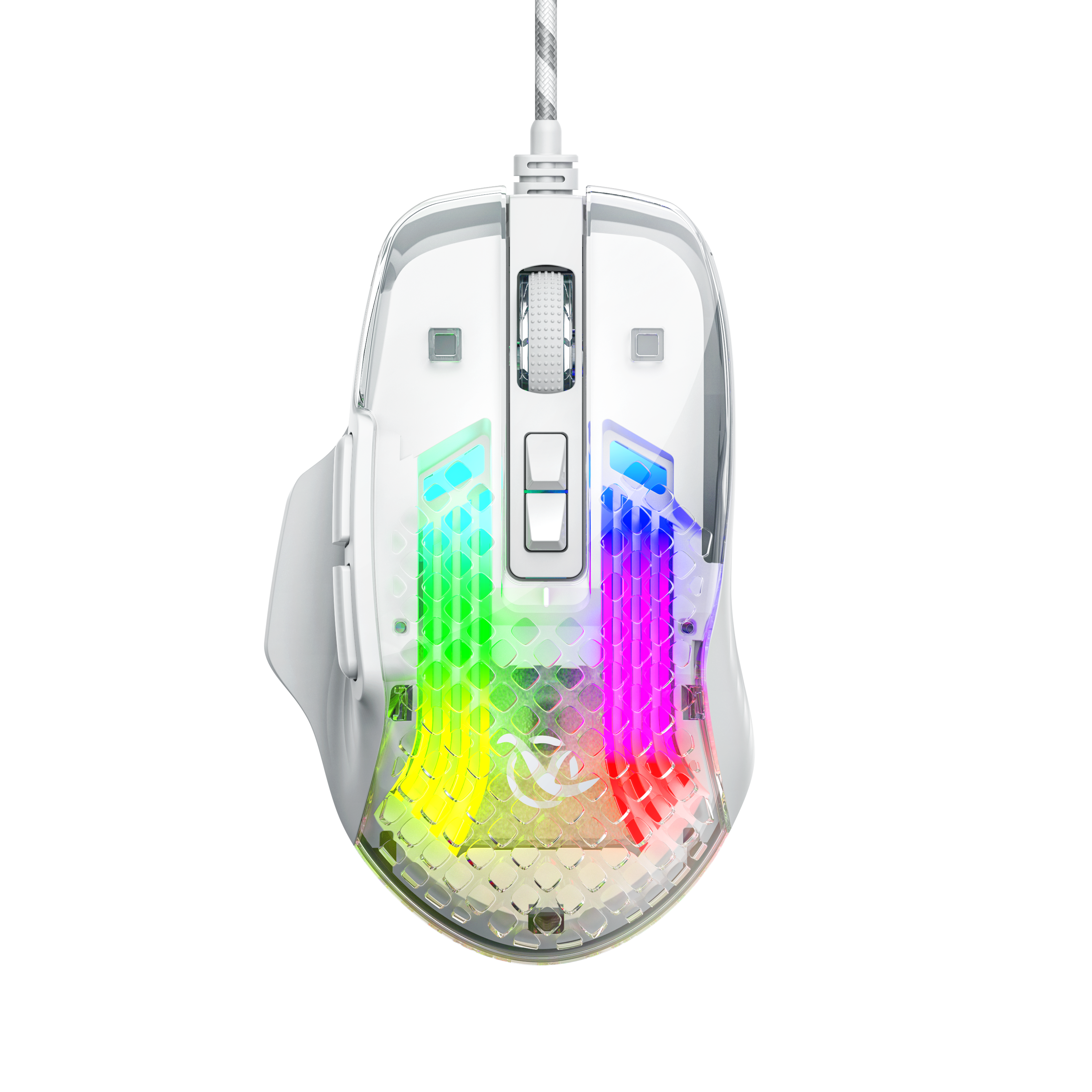 Ergonomic 115g Wireless Mouse 2.4G Bluetooth Dual Connection 4000 DPI 3 Million Clicks RGB Breathing Light