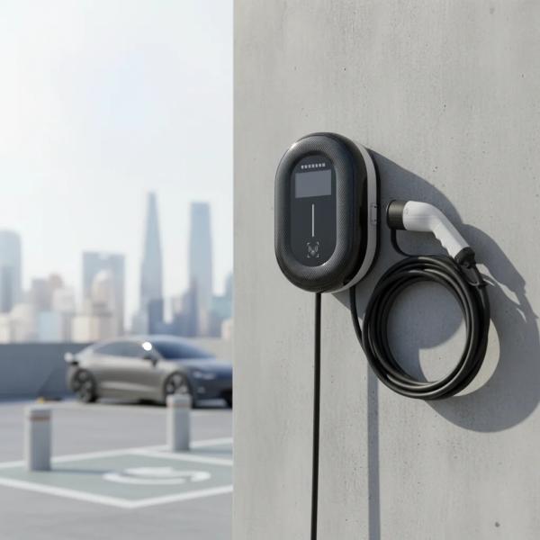 7KW Level 2 Wall-Mounted EV Charging Station with 32A Rated Power and IP54 Protection for Electric Vehicles
