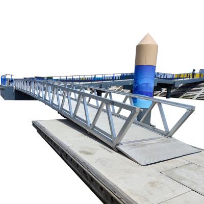 Heavy Duty Silver Marina Aluminum Gangways Floating Pontoon With Bolts And Nuts Accessories