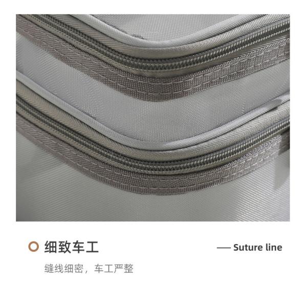 NEW GAUZE MAKEUP BAG LARGE CAPACITY TRAVEL SIMPLE PORTABLE TOILETRY BAG DOUBLE LAYER PORTABLE COSMETIC STORAGE BAG