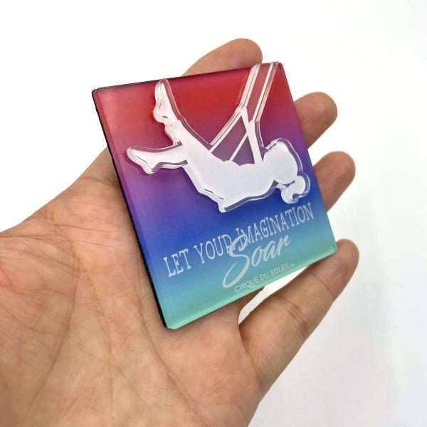 UV Printing Style Acrylic Magnet Material Type Refrigerator Decor Magnets Benefit