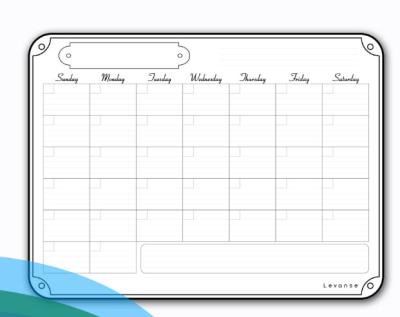 Portable Weekly Wall Planner Whiteboard Aliuminium Frame Double Sizes